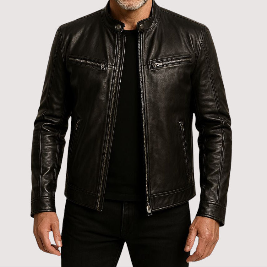 Alessia Valenti® | Chaqueta de cuero para hombre
