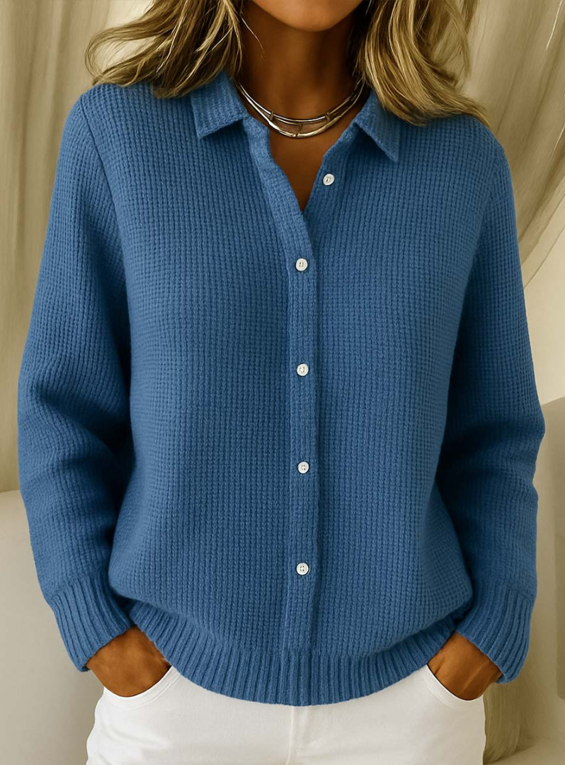 Alessia Valenti™ | Cárdigan clásico de punto suave Alessia