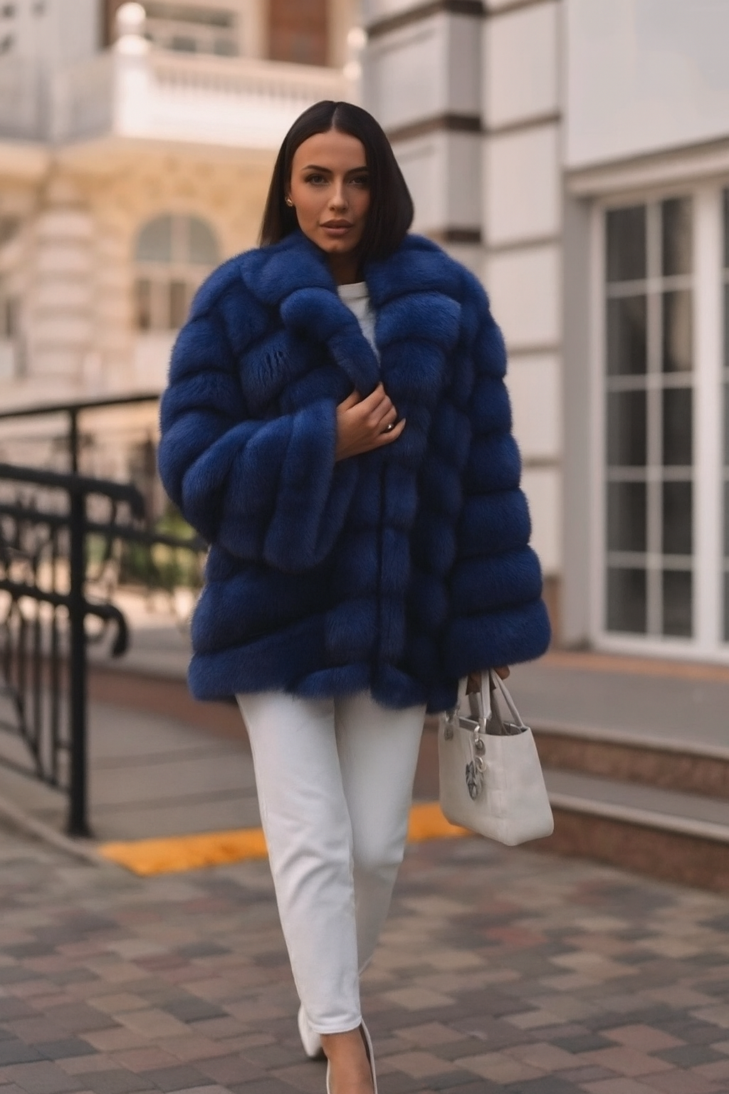 Alessia Valenti® | Cappotto in Ecopelliccia Fasciata