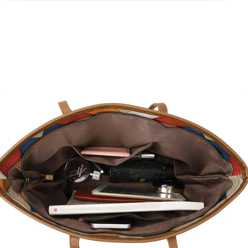 Argilla Sicilia | ISOTTA TOTE | Borsa a spalla Mosaico in pelle