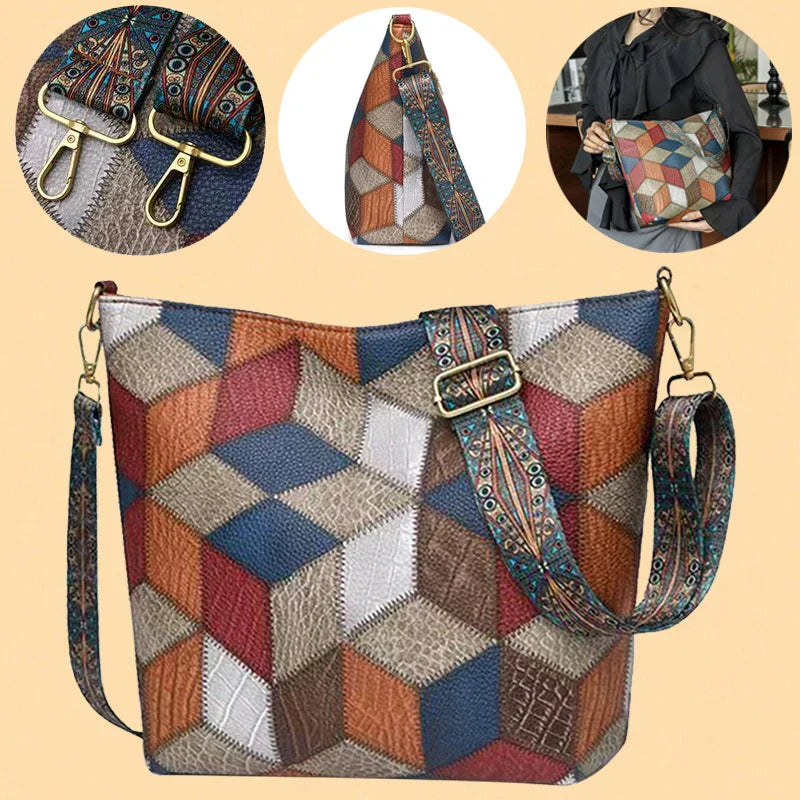 Alessia Valenti® | Bolso de piel con mosaico