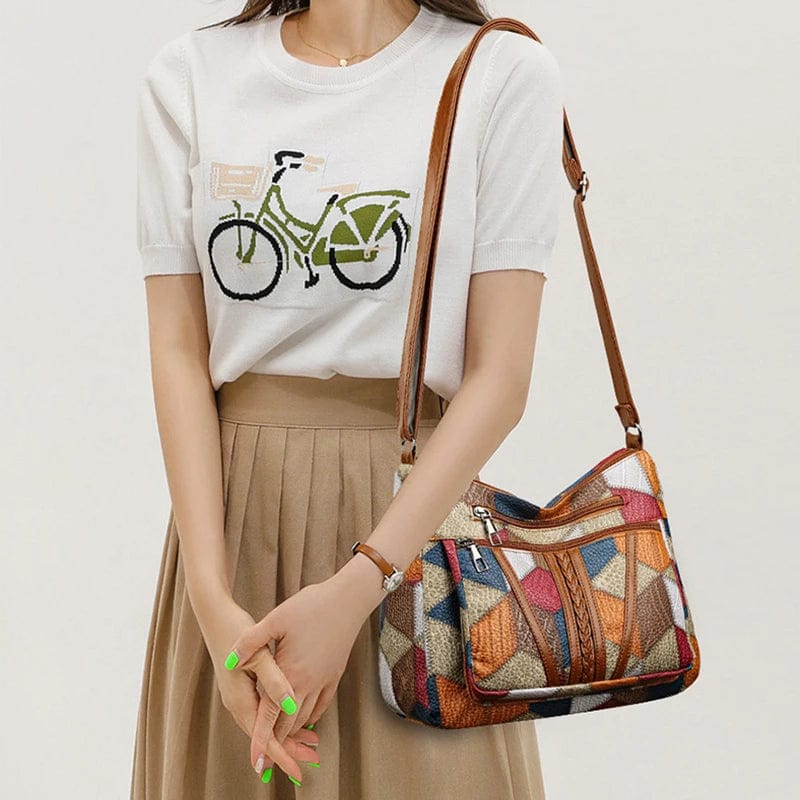 Alessia Valenti® | Bolso de piel con mosaico